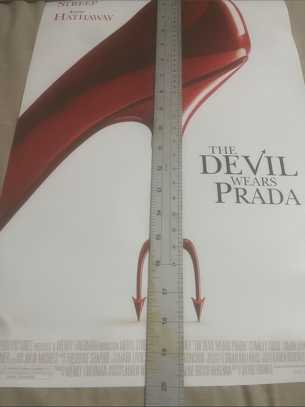 Devil Wears Prada Movie Poster 2006 1st First & Bonus 2nd container Anne Meryl - Picture 4 of 14